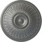 Ekena Millwork Modena Ceiling Medallion (Fits Canopies up to 5 1/4"), Hand-Painted Silver, 23 1/2"OD x 3 1/2"P CM23MOSLS - alternate 1